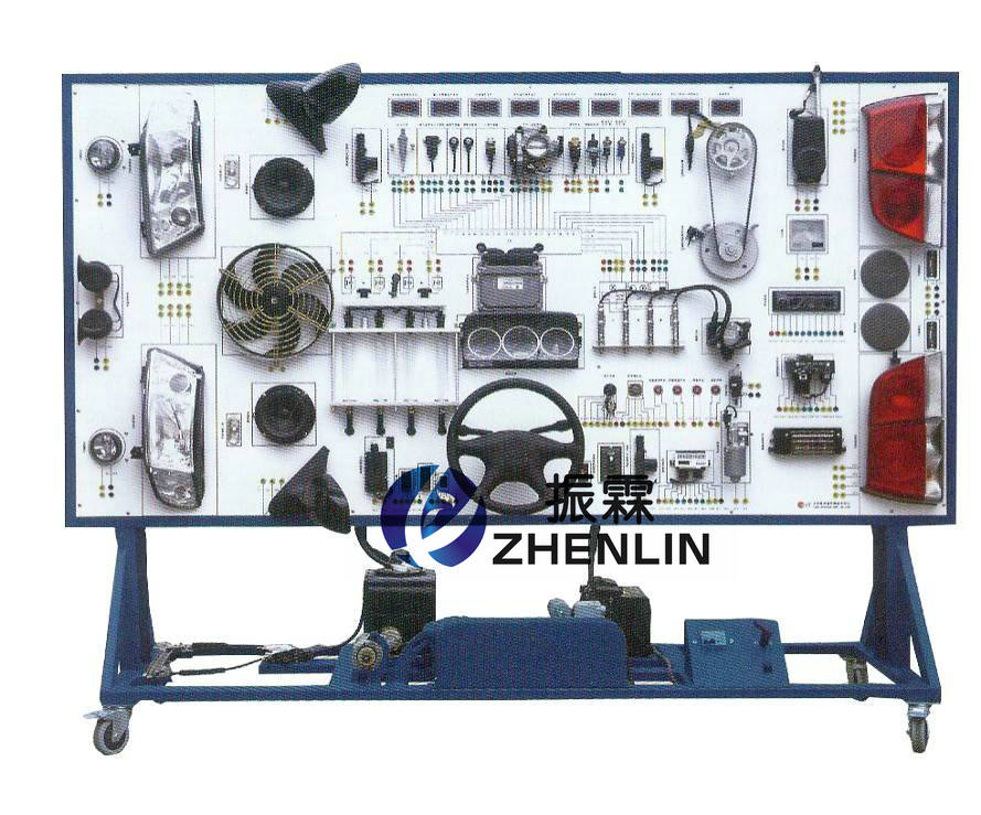 桑塔納2000全車(chē)電路電器實(shí)訓(xùn)臺(tái),全車(chē)電路電器實(shí)訓(xùn)設(shè)備--上海振霖公司